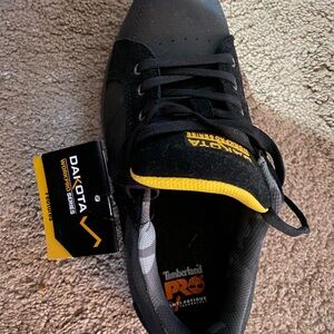 Timberland PRO Men's Black and Yellow Steel Toe shoes